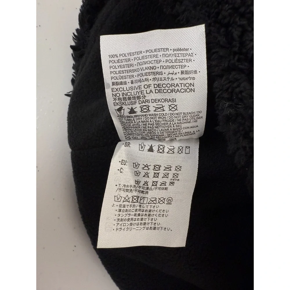 Nike Cozy Peak Kids Black Beanie Hat and Gloves Set Winter Warm‎ Unisex 2 PC SET